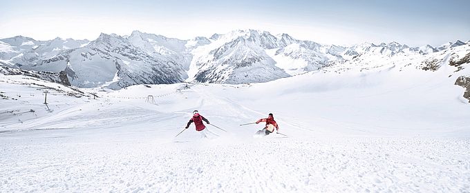 Schlegeis Abfahrt am Hintertuxer Gletscher
