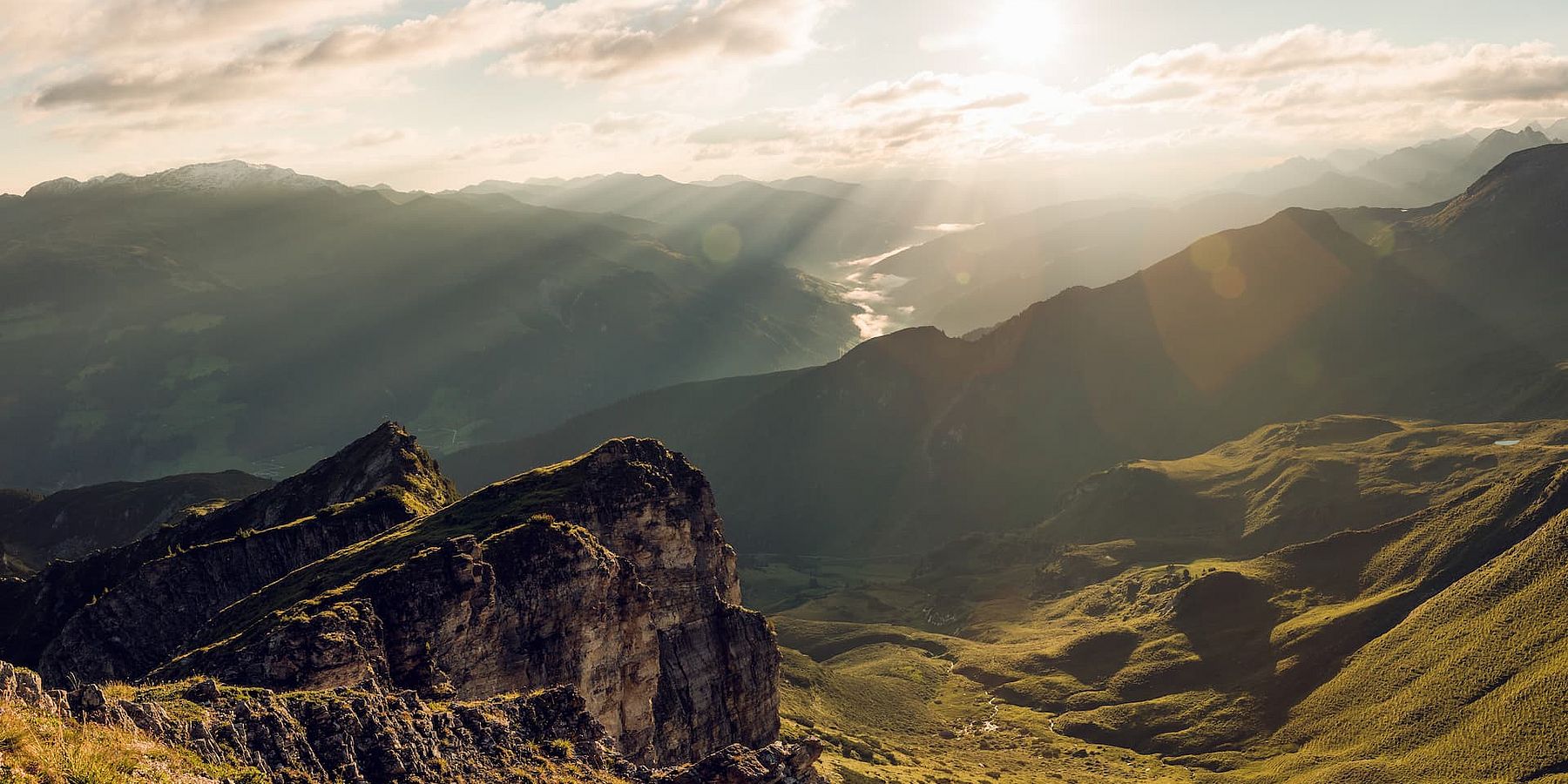 Ein herrlicher Blick auf das schöne Zillertal