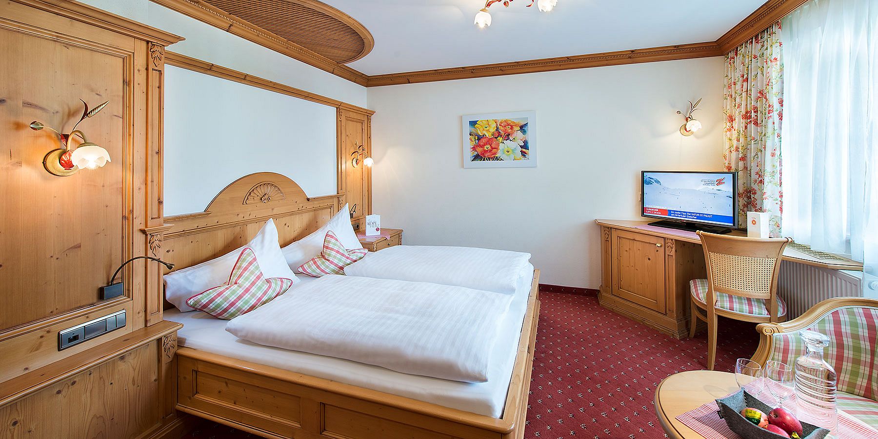 Doppelbett im Doppelzimmer von Grand Lit Landhaus