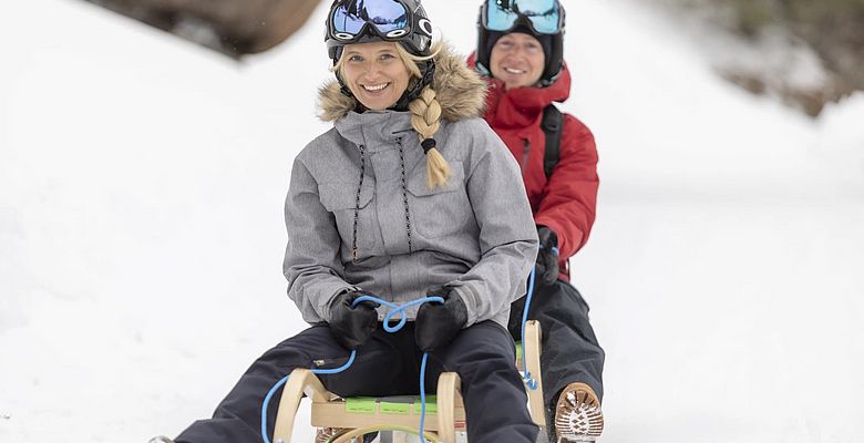 Toboggan runs in Tux